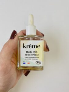 Flacon d'huile de soin pour le visage de la marque Krème