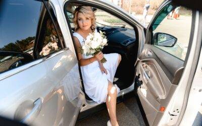 Mariage en Suisse : l’arrivée de la mariée en voiture