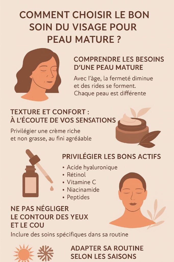 soin visage peau mature